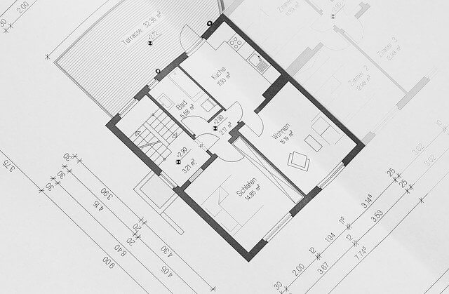 A house floor plan