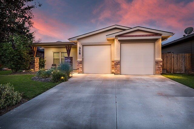 A well lit house for security